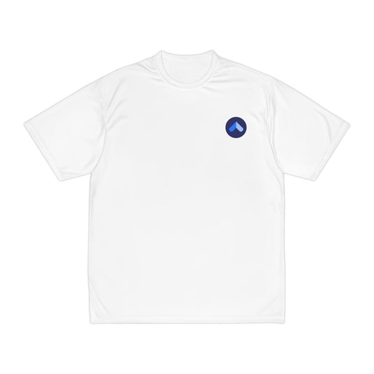 Performance Tee — Minimal Blue Heart Logo