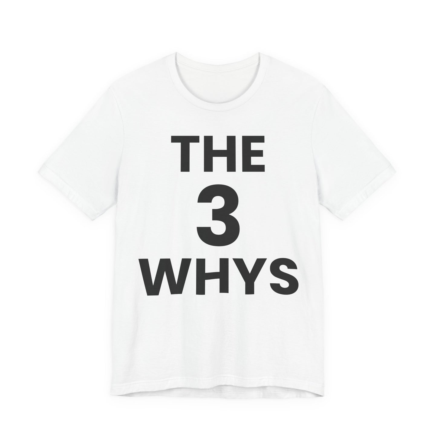 T-Shirt — “THE 3 WHYS” Minimalist Motivational Tee