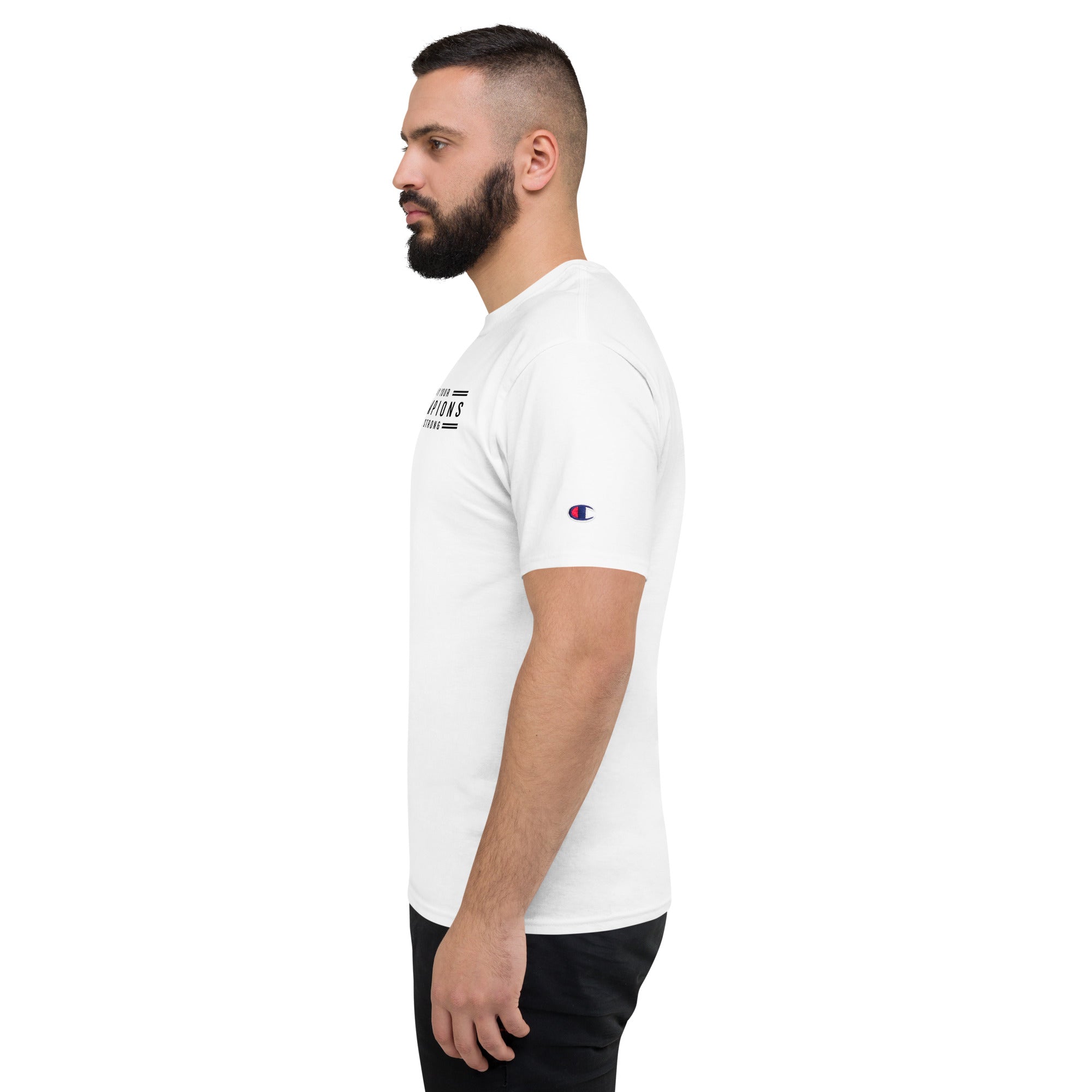 White champion clearance t shirt mens